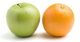 apples and oranges